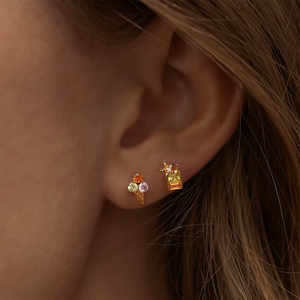 A Girl's World Stud Earrings