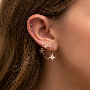 The Stellar Semicircle Earrings