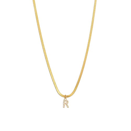 The Snake Initial Necklace